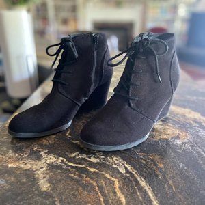 Black Suede AMERICAN RAG BOOTIE
